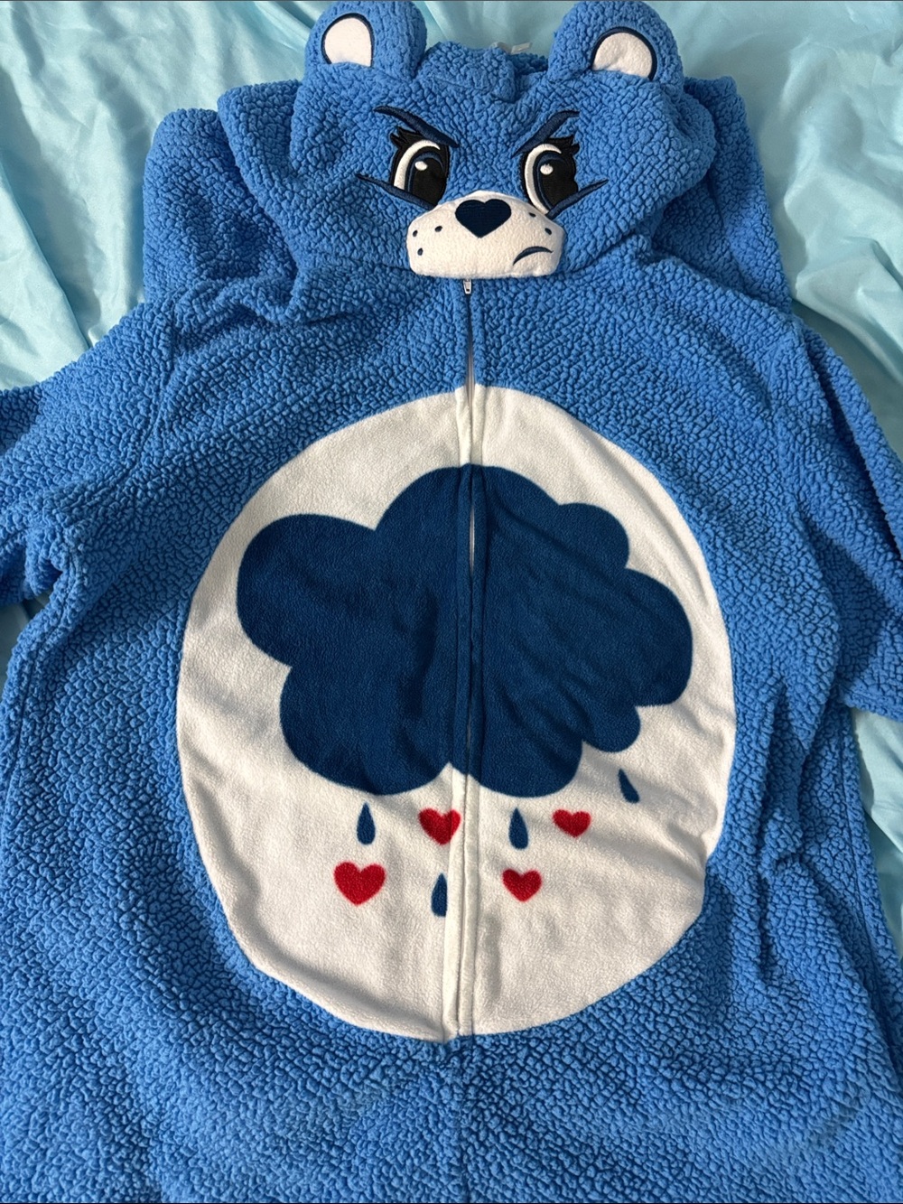 Grumpy Care Bear Full Length Adult Onesie